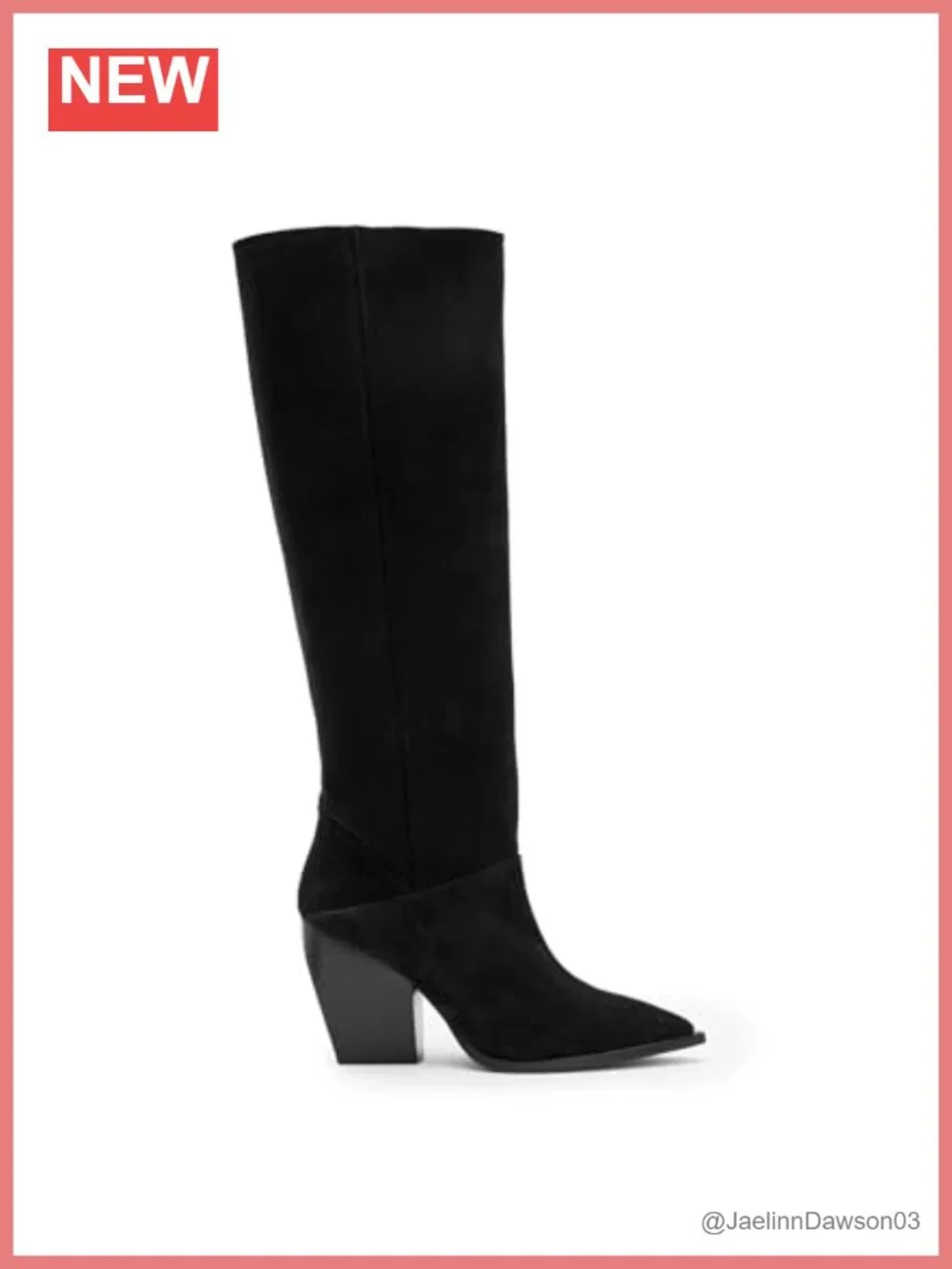 Suede Over-the-Knee Pull-On Slouch Boot Pointed Toe Casual